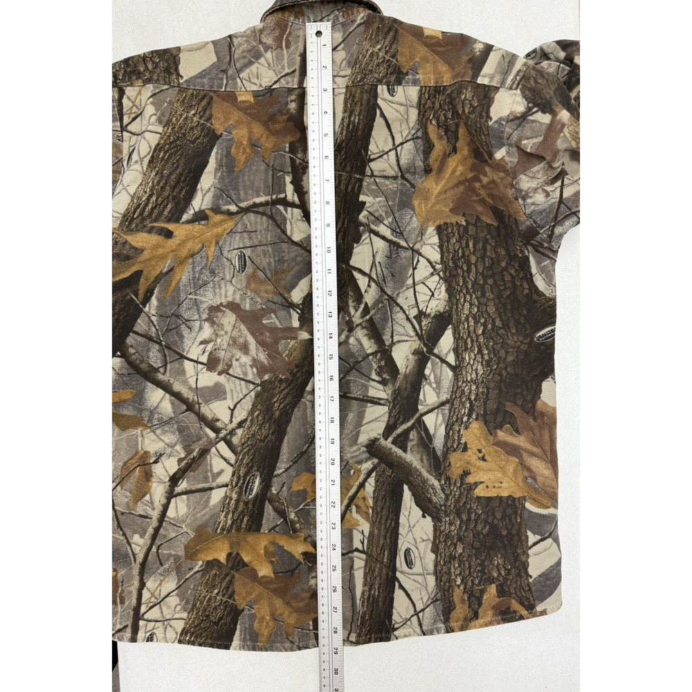 Vintage CODET Mens Medium RealTree Hardwear Camo Cotton Flannel Hunting Shirt - Picture 9 of 10